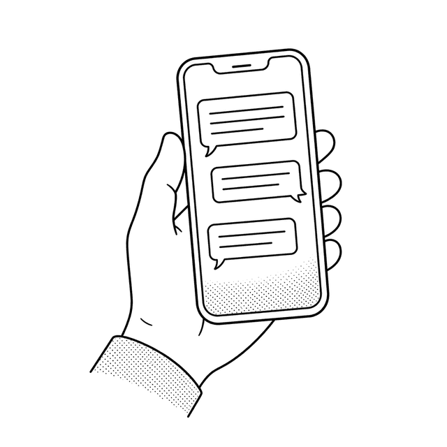 A phone displaying live translated captions